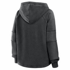 Green Bay Packers Women's Oversized Raglan Gridiron Hoodie - Black Hoodies