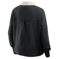 Pittsburgh Steelers Women's Oversized Hometown Premium Thermal Long Sleeve Shirt - Black