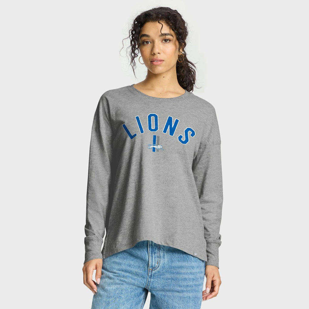 Detroit Lions Women's Hometown Legacy Long Sleeve T-Shirt - Heather Gray T-shirts