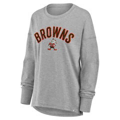 Cleveland Browns Women's Hometown Legacy Long Sleeve T-Shirt - Heather Gray T-shirts