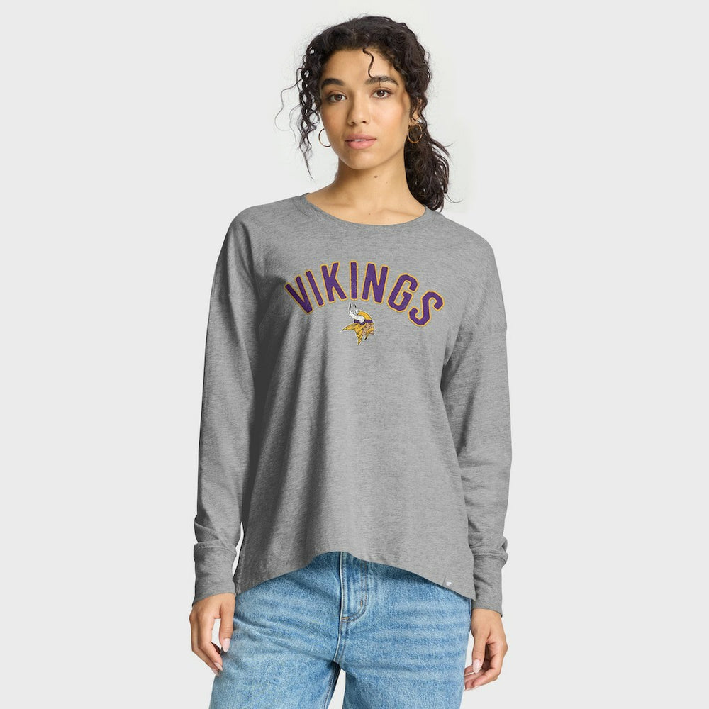 Minnesota Vikings Women's Hometown Legacy Long Sleeve T-Shirt - Heather Gray T-shirts