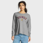 Minnesota Vikings Women's Hometown Legacy Long Sleeve T-Shirt - Heather Gray T-shirts