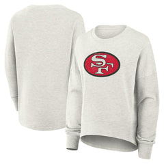 San Francisco 49ers Women's Oversized Hometown Pullover Sweatshirt - Heather Gray Pullover