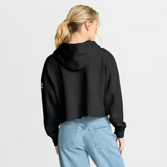Atlanta Falcons Women's Oversized Hometown Heritage Cropped Hoodie - Black Hoodies