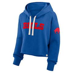 Buffalo Bills Women's Oversized Hometown Heritage Cropped Hoodie - Royal Hoodies