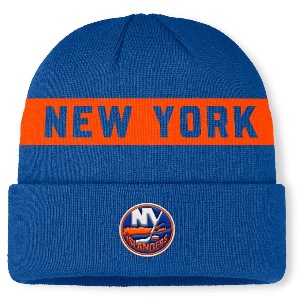 New York Islanders Fanatics Authentic Pro Rink Cuffed Knit Hat - Royal | US 202498861