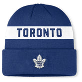 Toronto Maple Leafs Fanatics Authentic Pro Rink Cuffed Knit Hat - Blue | US 202498873