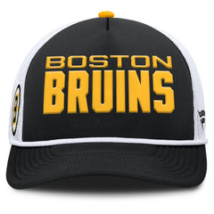 Boston Bruins Fanatics Authentic Pro Rink A-Frame Adjustable Hat - Black/White | US 202498889