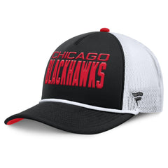 Chicago Blackhawks Fanatics Authentic Pro Rink A-Frame Adjustable Hat - Black/White | US 202498890