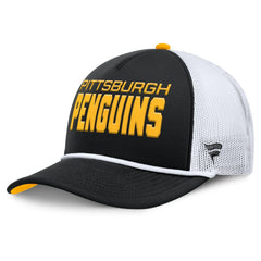 Pittsburgh Penguins Fanatics Authentic Pro Rink A-Frame Adjustable Hat - Black/White | US 202498897