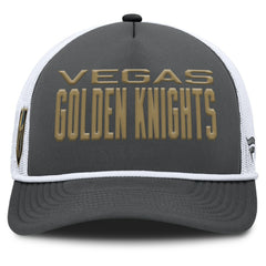 Vegas Golden Knights Fanatics Authentic Pro Rink A-Frame Adjustable Hat - Charcoal/White | US 202498902