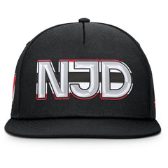 New Jersey Devils Fanatics Authentic Pro Rink Team Code Snapback Hat - Black | US 202498906