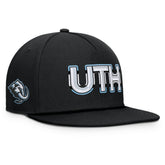 Utah Mammoth Fanatics Authentic Pro Rink Team Code Snapback Hat - Black | US 202498909