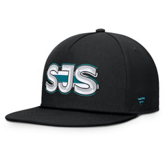 San Jose Sharks Fanatics Authentic Pro Rink Team Code Snapback Hat - Black | US 202498913