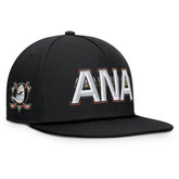 Anaheim Ducks Fanatics Authentic Pro Rink Team Code Snapback Hat - Black | US 202498922