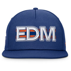 Edmonton Oilers Fanatics Authentic Pro Rink Team Code Snapback Hat - Royal | US 202498928
