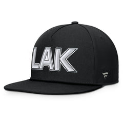 Los Angeles Kings Fanatics Authentic Pro Rink Team Code Snapback Hat - Black | US 202498929