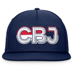 Columbus Blue Jackets Fanatics Authentic Pro Rink Team Code Snapback Hat - Navy | US 202498932