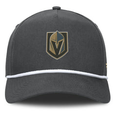Vegas Golden Knights Fanatics Authentic Pro Rink Roper A-Frame Adjustable Hat - Charcoal | US 202498966