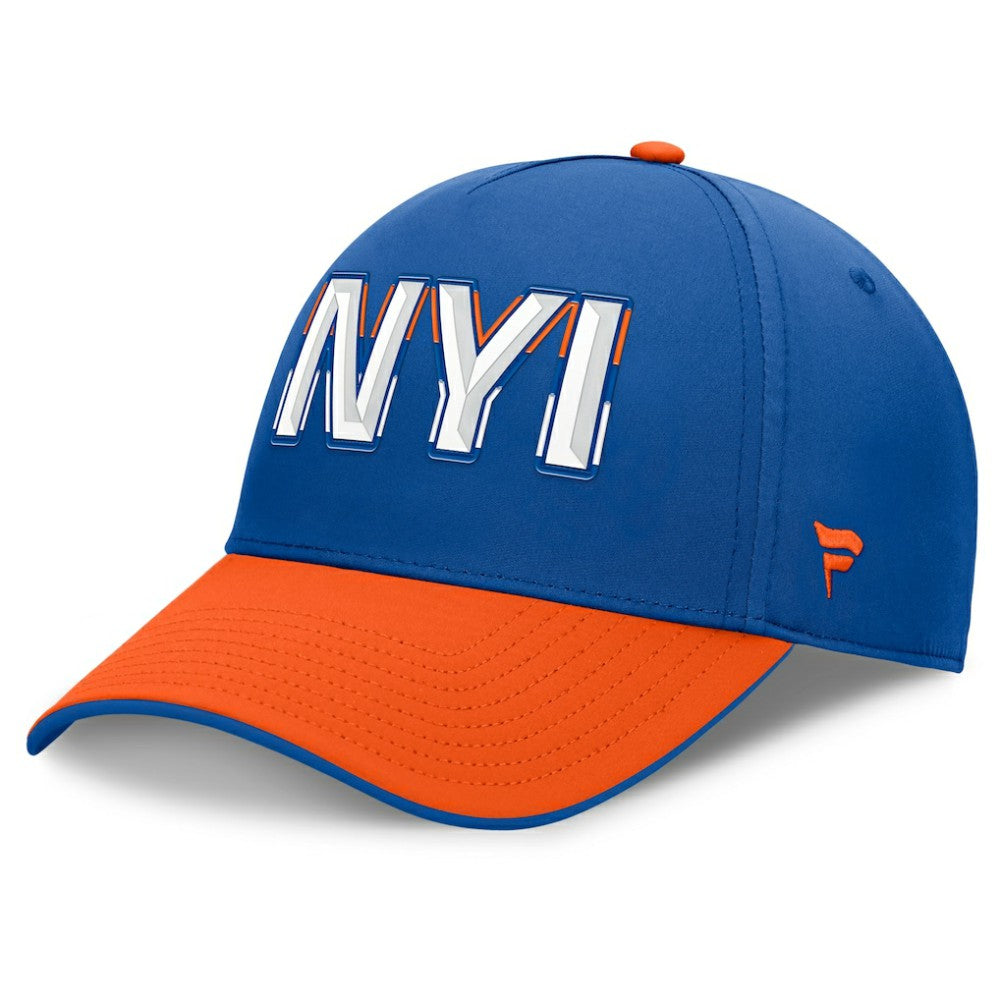 New York Islanders Fanatics Authentic Pro Rink Team Code Flex Hat - Royal/Orange | US 202498971
