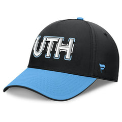 Utah Mammoth Fanatics Authentic Pro Rink Team Code Flex Hat - Black/Light Blue | US 202498973