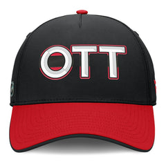 Ottawa Senators Fanatics Authentic Pro Rink Team Code Flex Hat - Black/Red | US 202498974