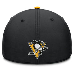 Pittsburgh Penguins Fanatics Authentic Pro Rink Team Code Flex Hat - Black/Gold | US 202498976