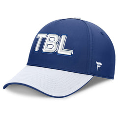 Tampa Bay Lightning Fanatics Authentic Pro Rink Team Code Flex Hat - Blue/White | US 202498980