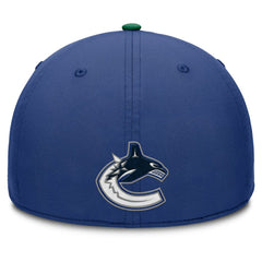 Vancouver Canucks Fanatics Authentic Pro Rink Team Code Flex Hat - Blue/Green | US 202498982