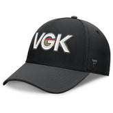 Vegas Golden Knights Fanatics Authentic Pro Rink Team Code Flex Hat - Black/Charcoal | US 202498984
