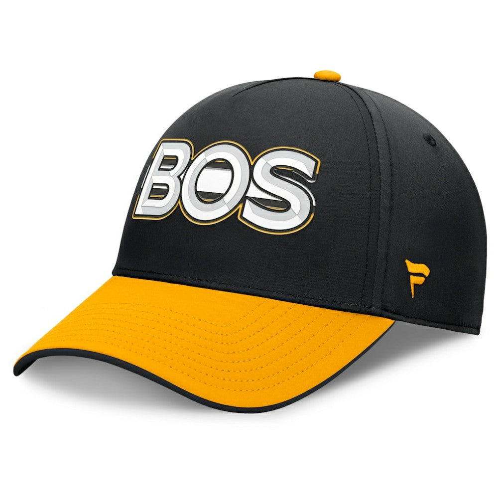 Boston Bruins Fanatics Authentic Pro Rink Team Code Flex Hat - Black/Gold | US 202498988