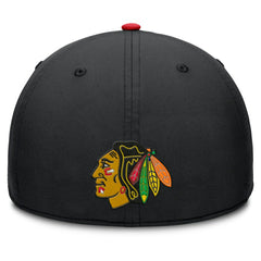 Chicago Blackhawks Fanatics Authentic Pro Rink Team Code Flex Hat - Black/Red | US 202498991