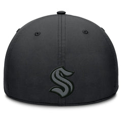 Seattle Kraken Fanatics Authentic Pro Road Team Code Flex Hat - Black | US 202499092