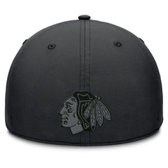 Chicago Blackhawks Fanatics Authentic Pro Road Team Code Flex Hat - Black | US 202499105