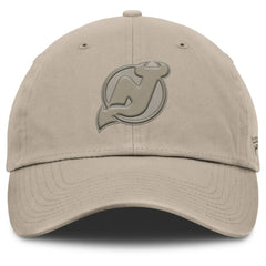 New Jersey Devils Fanatics Authentic Pro Road Adjustable Hat - Tan | US 202499139