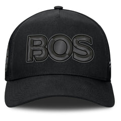 Boston Bruins Fanatics Authentic Pro Road Team Code Trucker Adjustable Hat - Black | US 202499160