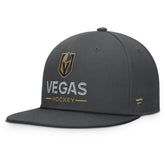 Vegas Golden Knights Fanatics Authentic Pro Rink Lockup Snapback Hat - Charcoal | US 202499169