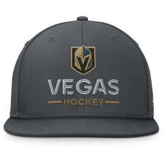 Vegas Golden Knights Fanatics Authentic Pro Rink Lockup Snapback Hat - Charcoal | US 202499169