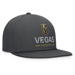 Vegas Golden Knights Fanatics Authentic Pro Rink Lockup Snapback Hat - Charcoal | US 202499169