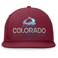 Colorado Avalanche Fanatics Authentic Pro Rink Lockup Snapback Hat - Burgundy | US 202499175