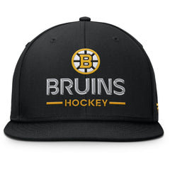 Boston Bruins Fanatics Authentic Pro Rink Lockup Snapback Hat - Black | US 202499176