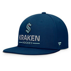 Seattle Kraken Fanatics Authentic Pro Rink Lockup Snapback Hat - Deep Sea Blue | US 202499178