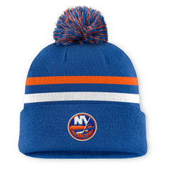 New York Islanders Fanatics Authentic Pro Rink Cuffed Knit Hat with Pom - Royal | US 202499185