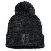 Vegas Golden Knights Fanatics Women's Authentic Pro Road Cuffed Knit Hat with Pom - Black | US 202499265