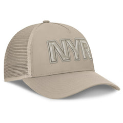 New York Rangers Fanatics Women's Authentic Pro Road Trucker Adjustable Hat - Tan | US 202499279