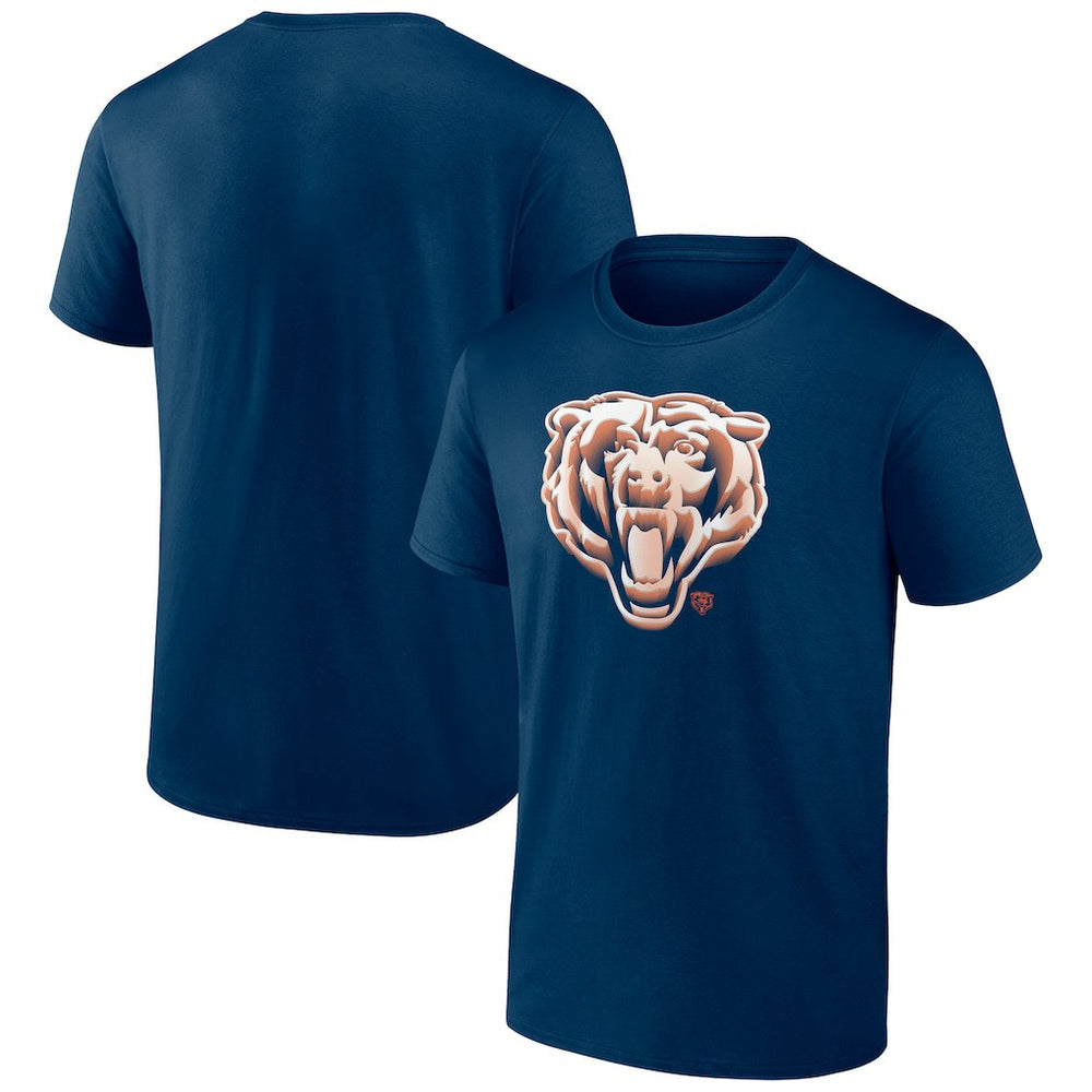 Chicago Bears Chrome Dimension T-Shirt - Navy T-shirts
