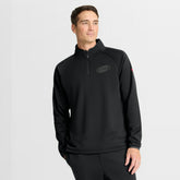 Carolina Hurricanes Fanatics Authentic Pro Tonal Rink Raglan Quarter-Zip Pullover - Black | US 202502645