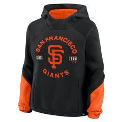 San Francisco Giants Fanatics Women's Oversized Time to Win Pullover Hoodie - Black Hoodies