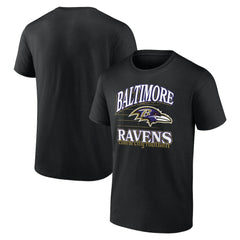 Baltimore Ravens Retro Gridiron T-Shirt - Black T-shirts