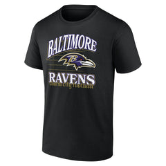 Baltimore Ravens Retro Gridiron T-Shirt - Black T-shirts